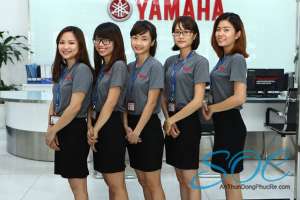 May áo thun đồng phục nhân viên tại Hóc Môn