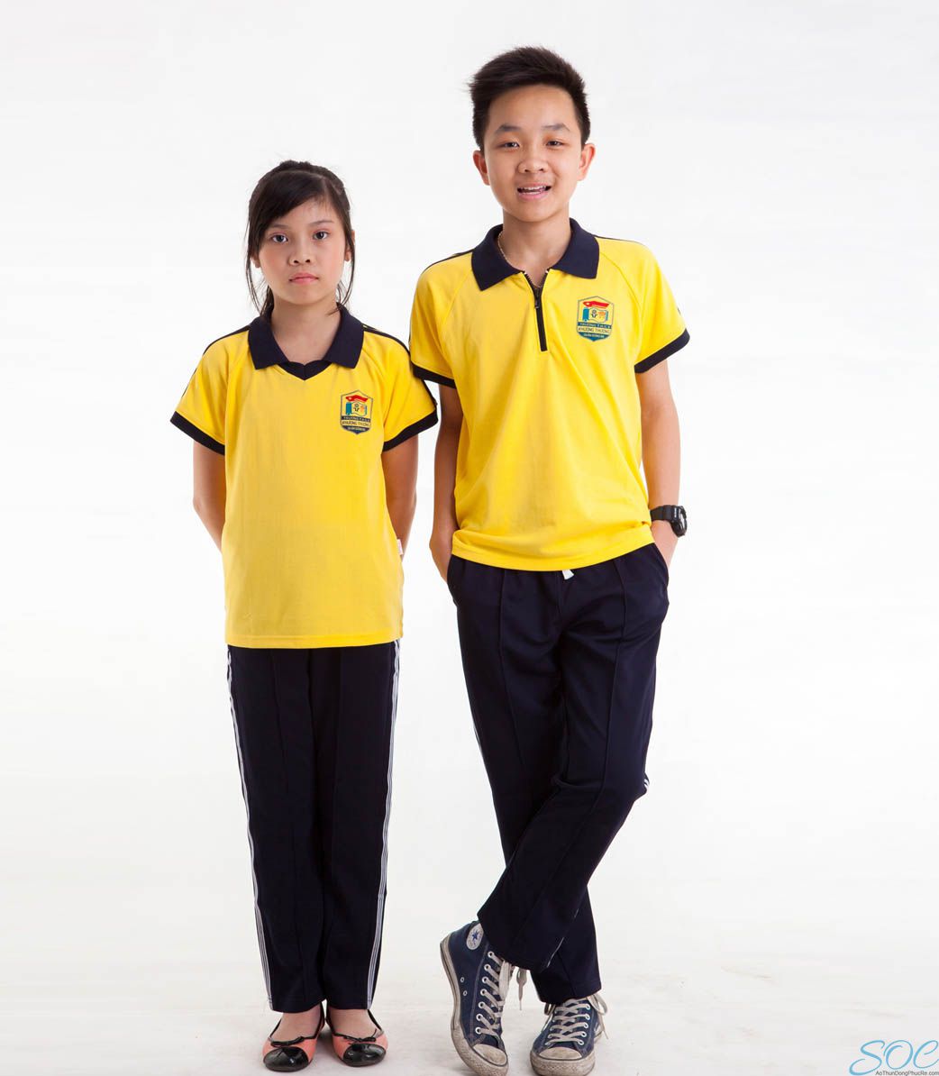 May áo thun đồng phục thể dục cho học sinh