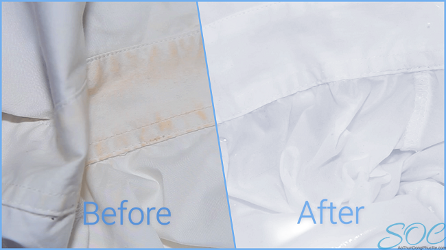 Cách xử lý áo trắng giặt bị dính màu