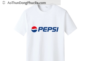 Đồng phục áo thun sự kiện Pepsi màu trắng cổ tròn